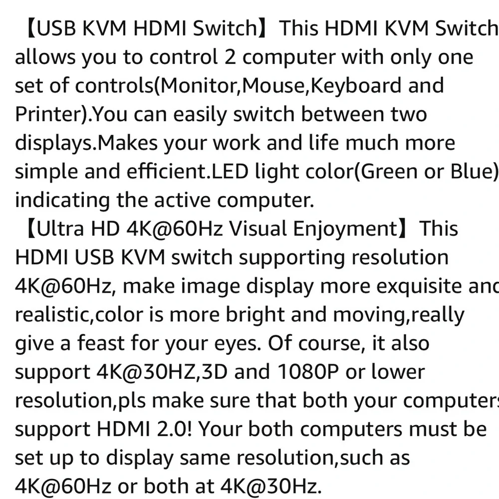 2 Port HDMI KVM Switch - Picture 6 of 7